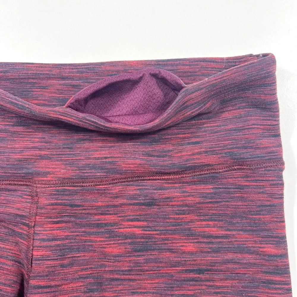 Alo Yoga Big Waves Short Small Garnet Space Dye Yoga Shorts Pilates Barre Gym